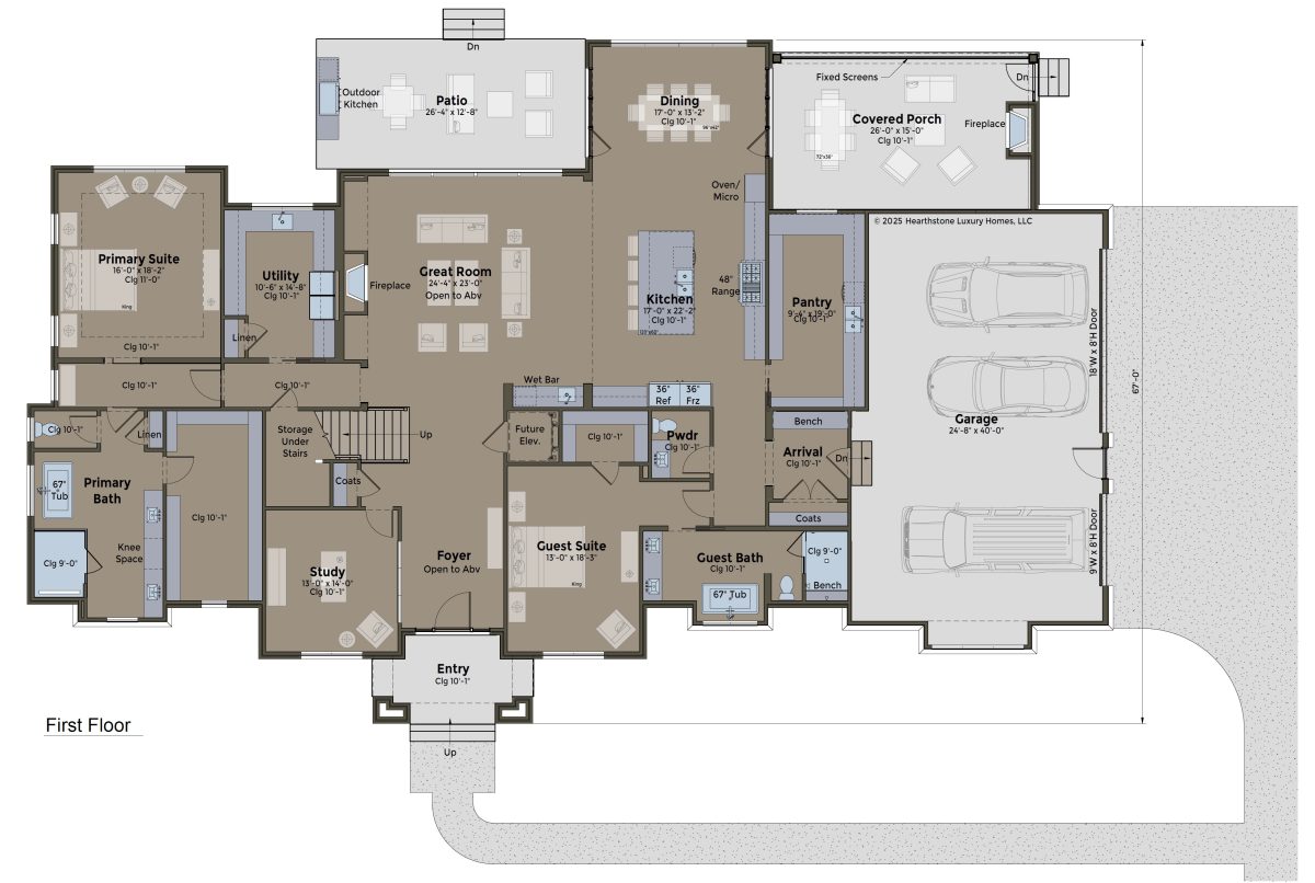 The Granville 1st FL - Custom 2 Story House Plans
