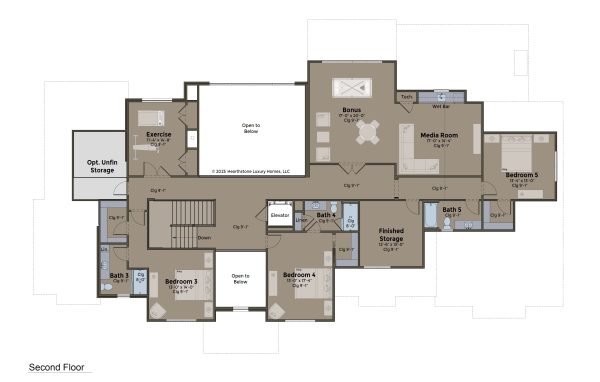 The Granville 2nd FL - Custom 2 Story House Plans