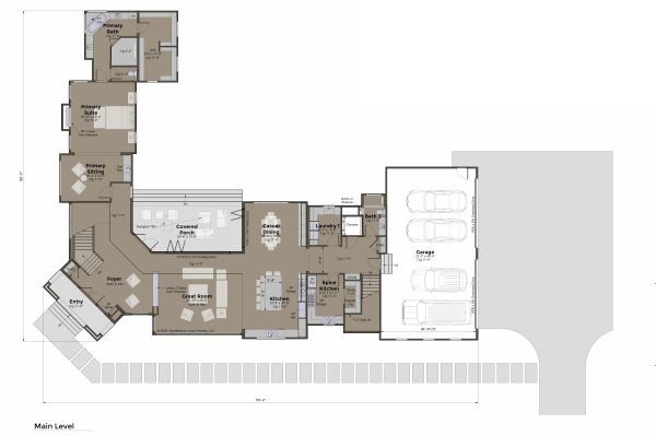 The Eastview 1st FL - 2 Story House Plans