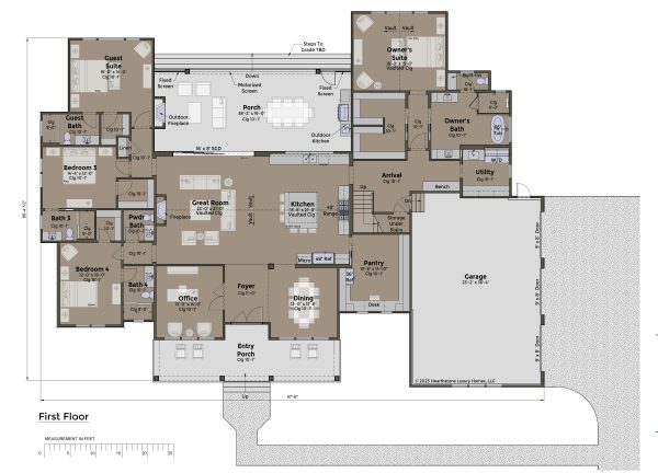 The Foxcroft 1st FL - Custom 1.5 Story House Plans